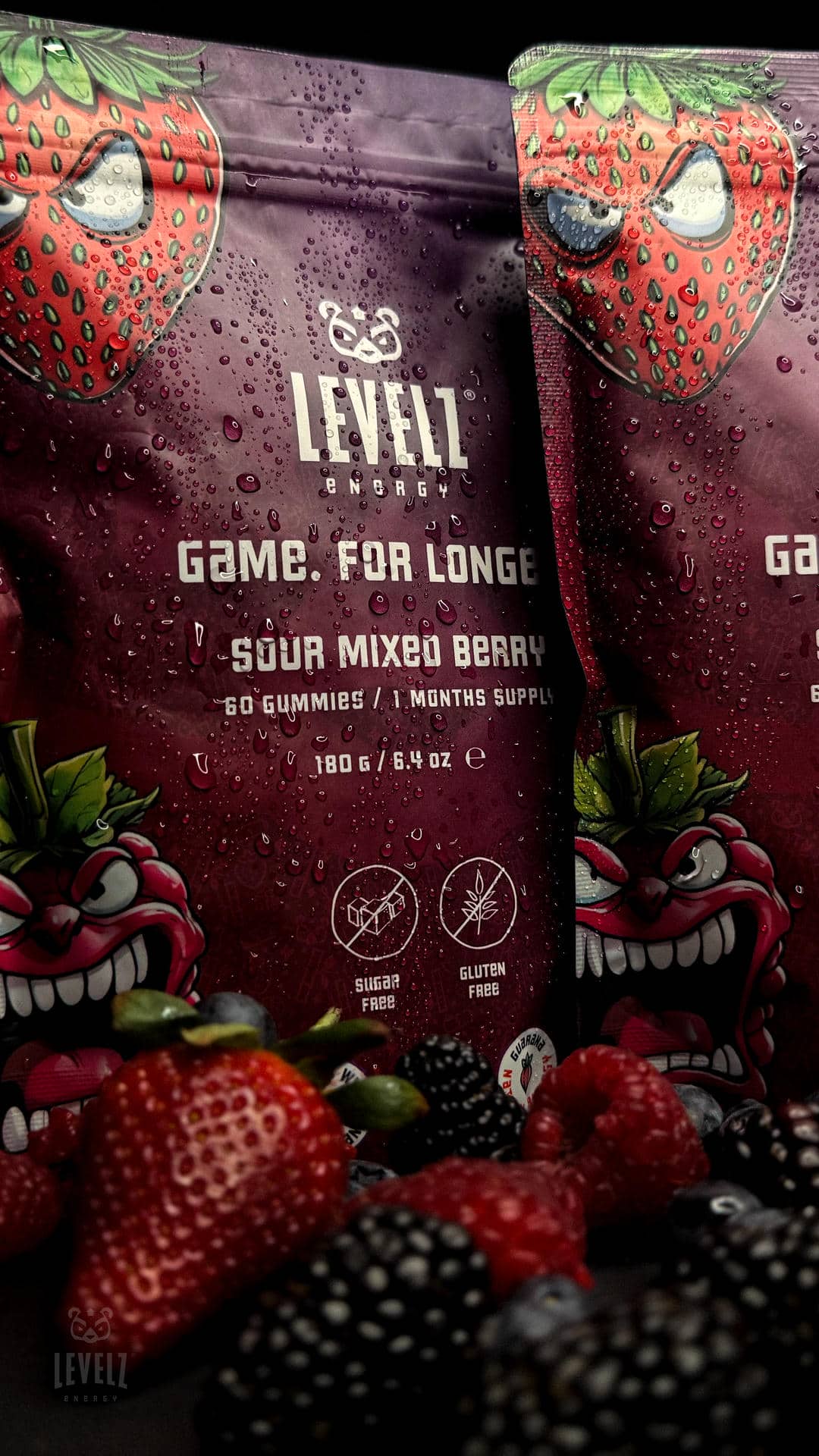 Mixed Berry Pouch with Berries