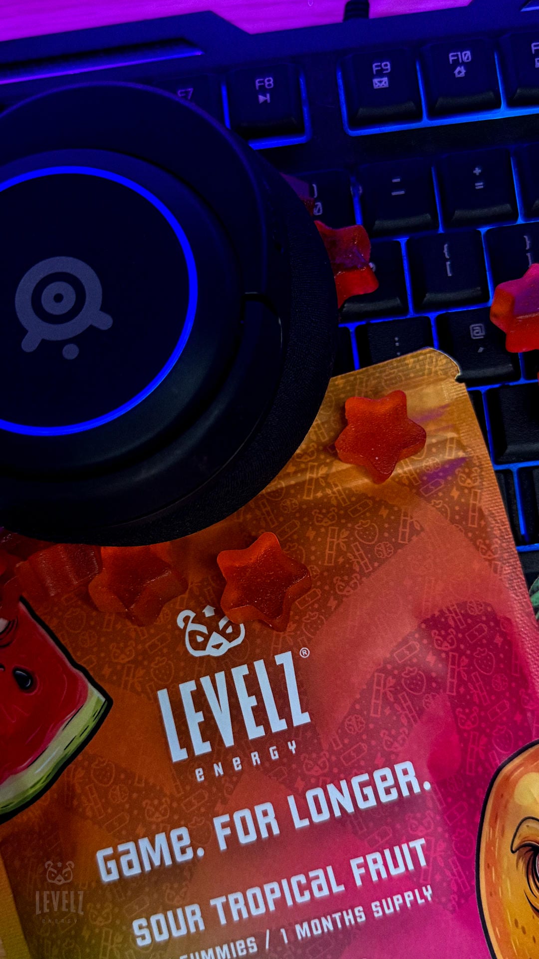 Tropical Pouch on RGB Keyboard